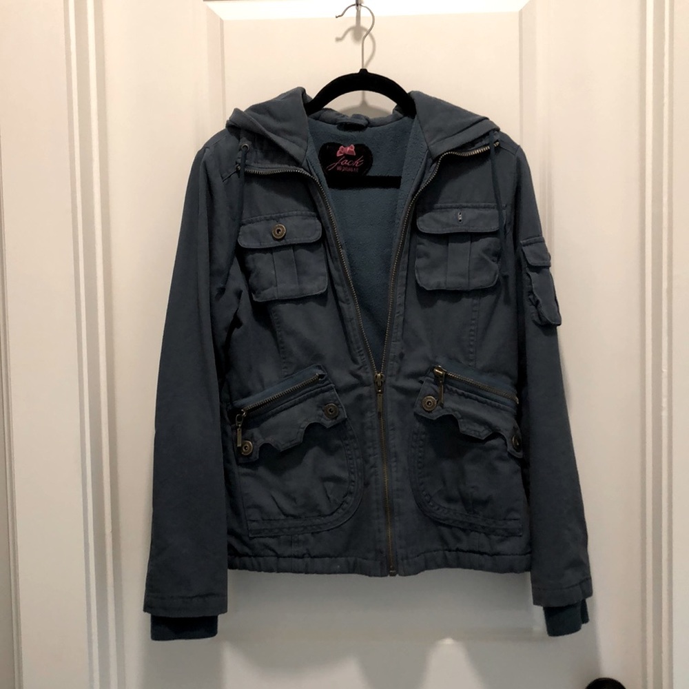 Blue utility jacket